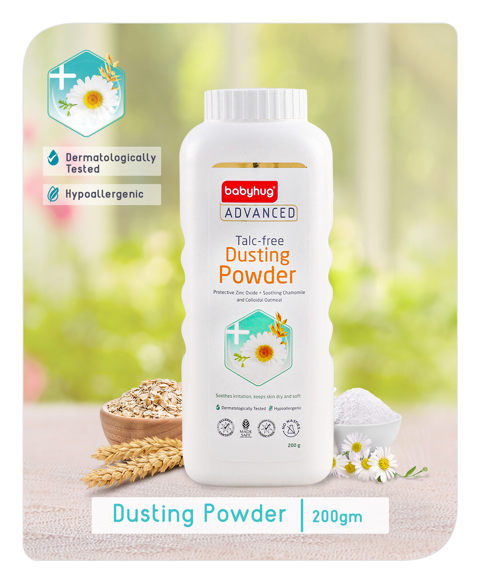 Babyhug Advanced Talc-Free Dusting Powder - 200gm