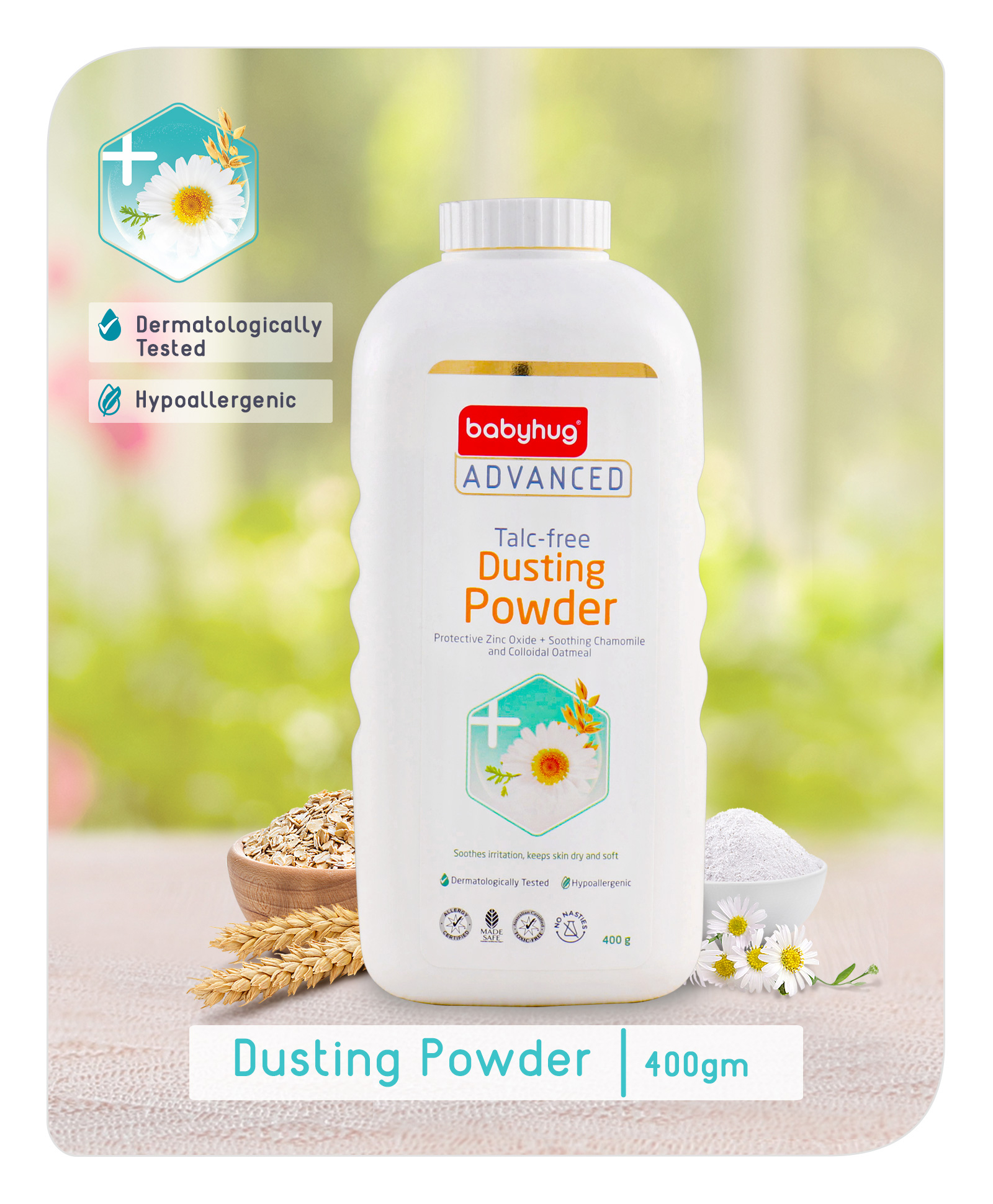 Babyhug Advanced Talc-Free Dusting Powder - 400gm
