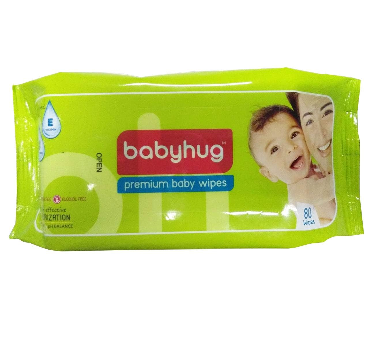 Babyhug Premium Baby  Wipes- 80 Wipes