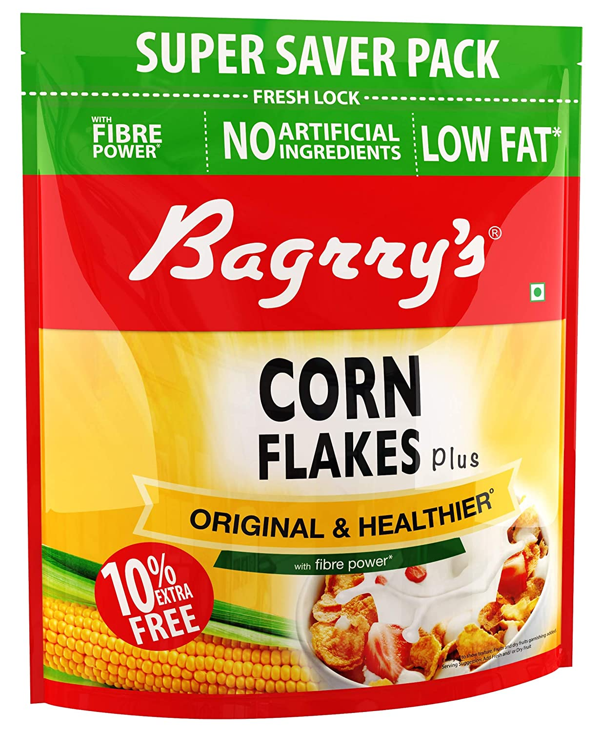 Bagrrys Cornflakes Plus Original & Healthier 880 Gm