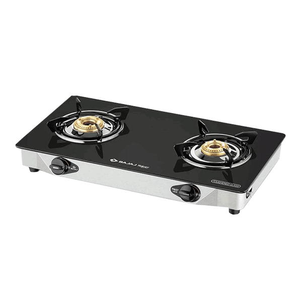 Bajaj Gas Stove- 450512 CGX2 Eco with Al	2 Burner Gas Burner in Black with Al