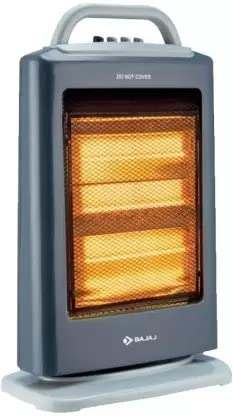 Bajaj Halogen Heater - 260089 Bajaj RH3H Room Heater 3 Rod Halogen Heater in Grey Color