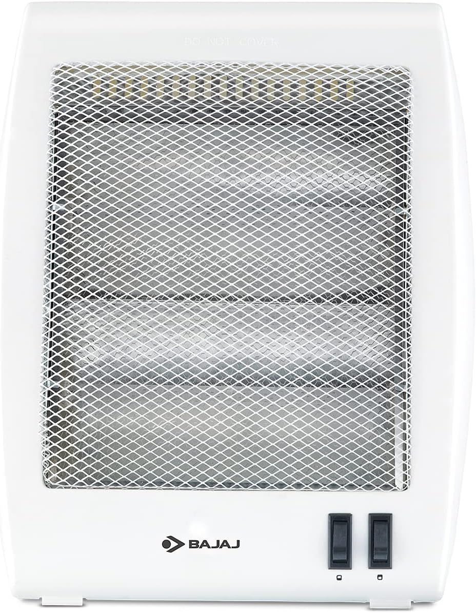 Bajaj Halogen Heater - 260028 RHX 2 Room Heater 2 Rod Halogen Heater in White Color