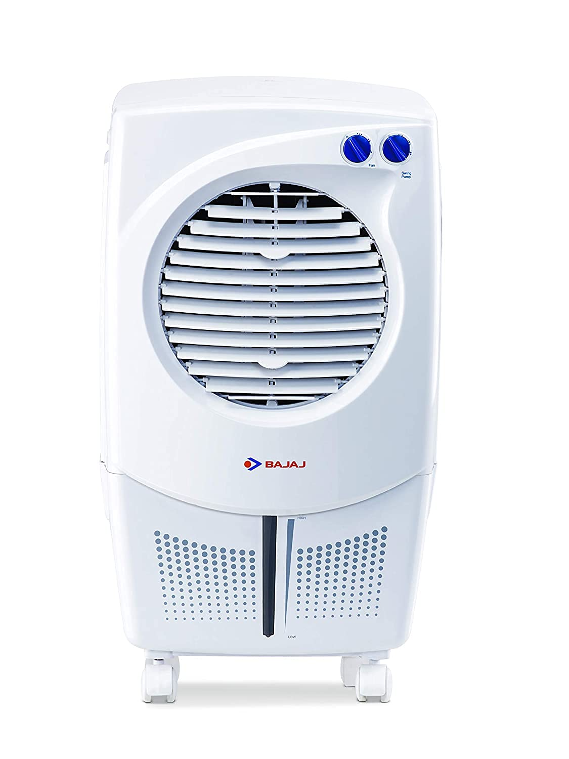 Bajaj Pcf 25 Dlx 24 L Personal Air Cooler with Honeycomb Pads, Turbo Fan Technology, Powerful Air Throw and 3-Speed Control, White