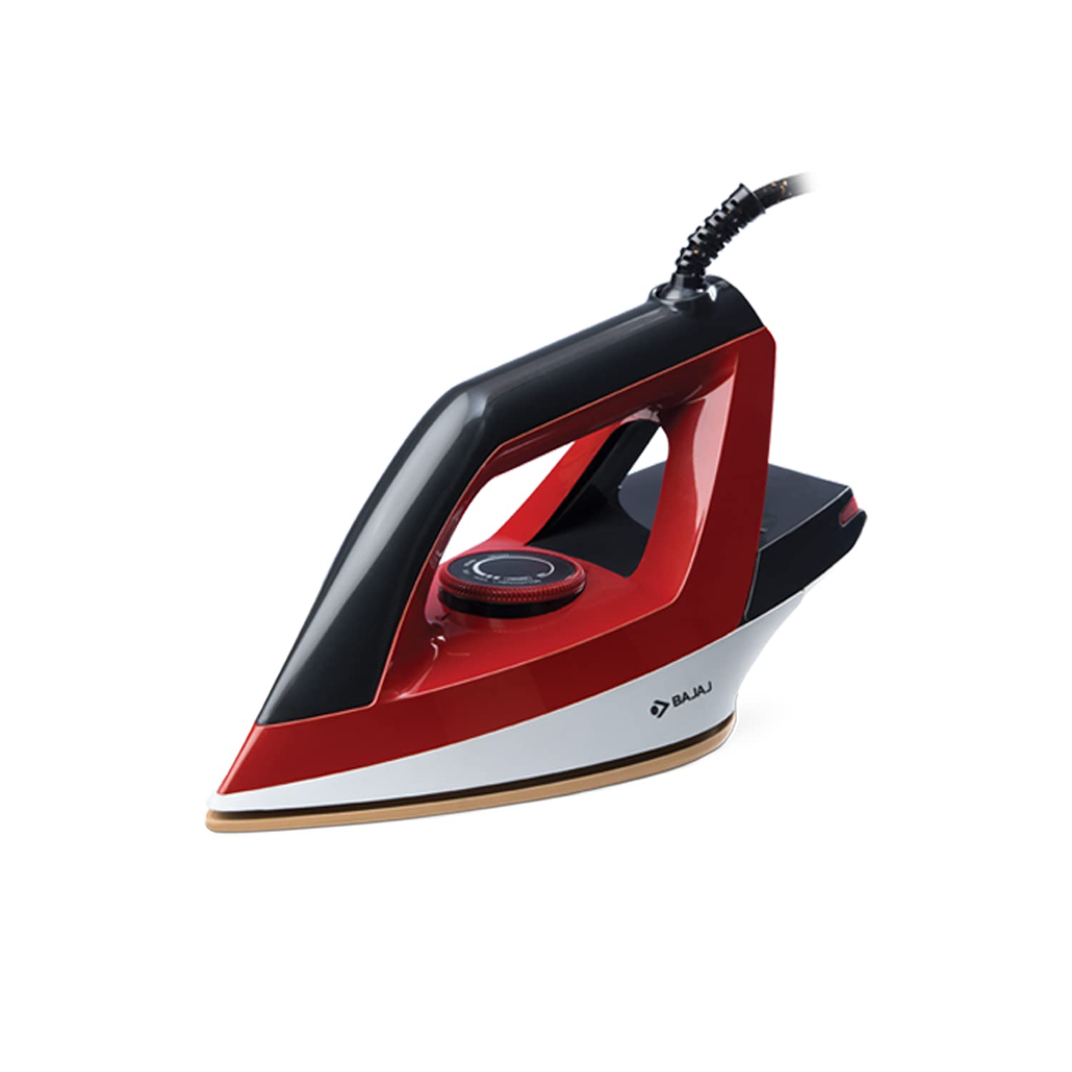 Bajaj Iron - 440314 Bajaj Splendora Dry Iron 1100 Watt Dry Iron in Red and Black