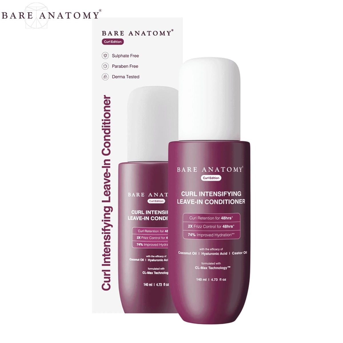 Bare Anatomy Curl Intensifying Leave-in Conditioner - 140ml