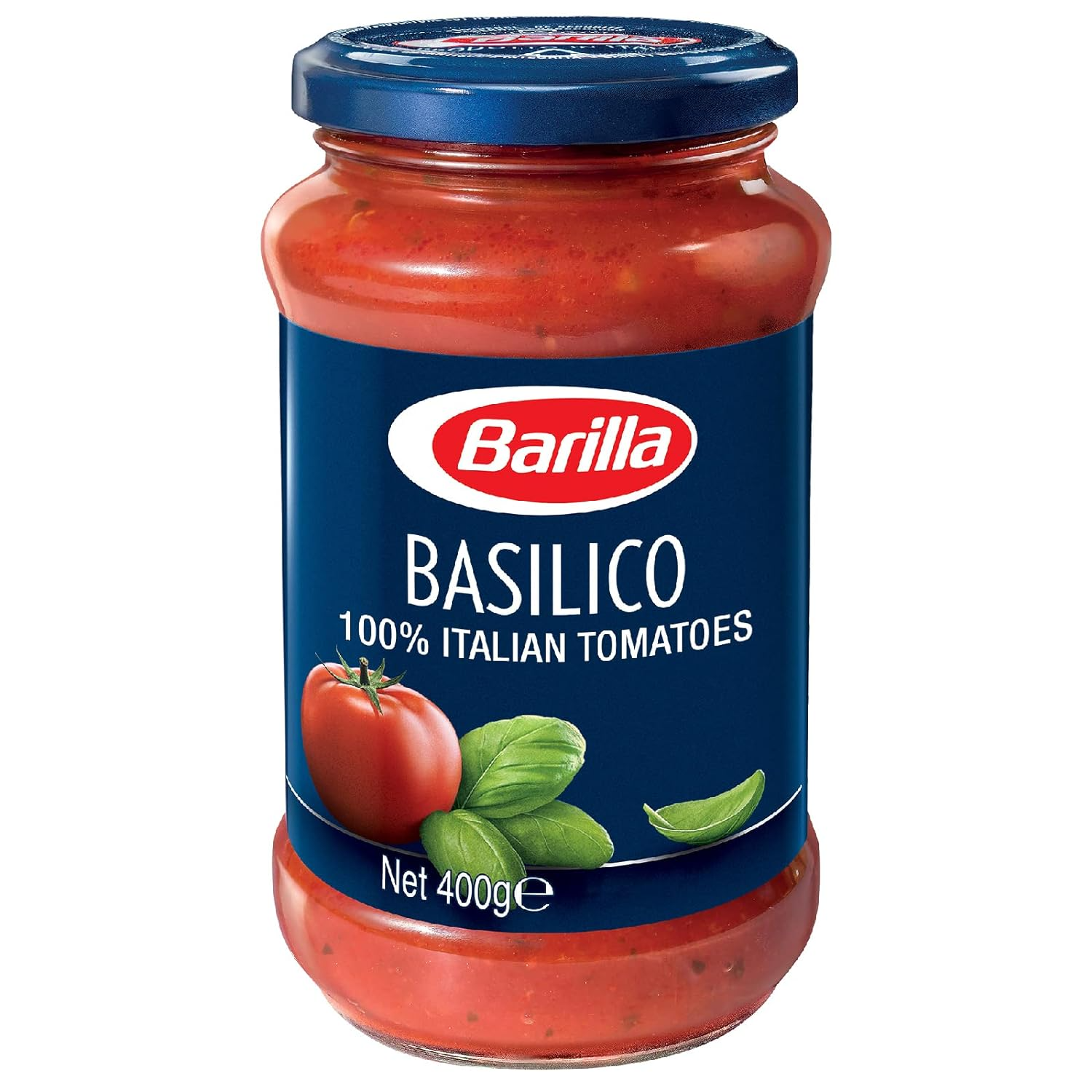Barilla Basilico Pasta and Pizza Sauce, 400g| Non - GMO Project Verified | Vegan | Gluten free | No added Colour or Presevatives