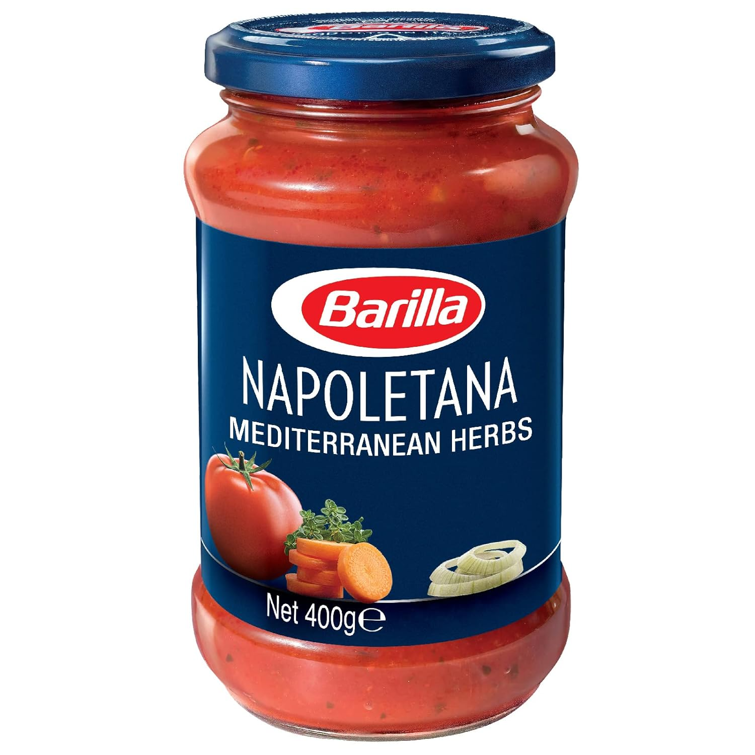 Barilla Pasta Sauce - Napoletana 400 gm | Non - GMO Project Verified | Vegan | Gluten free | No added Colour or Presevatives