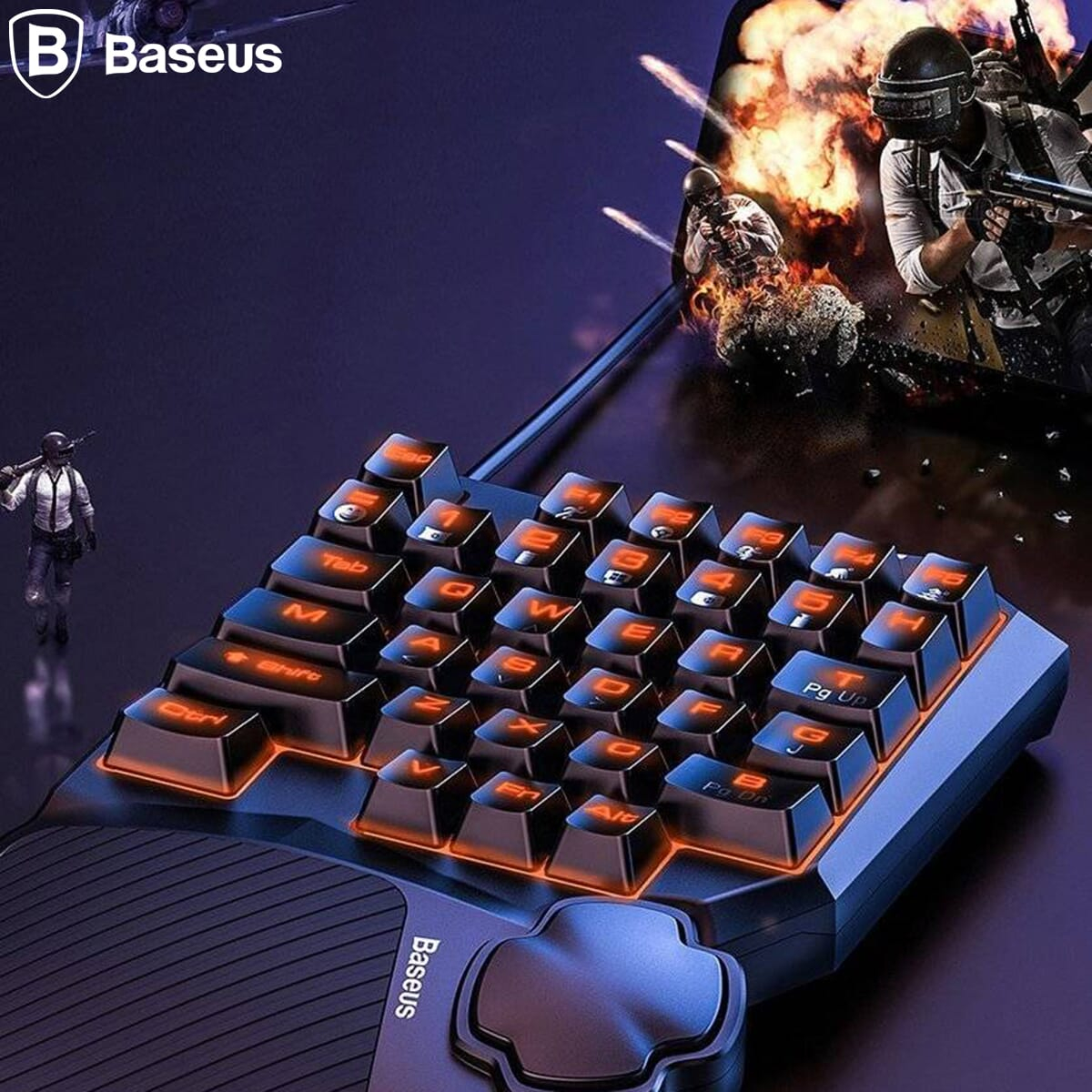 Baseus GAMO One-Handed Gaming Keyboard Black