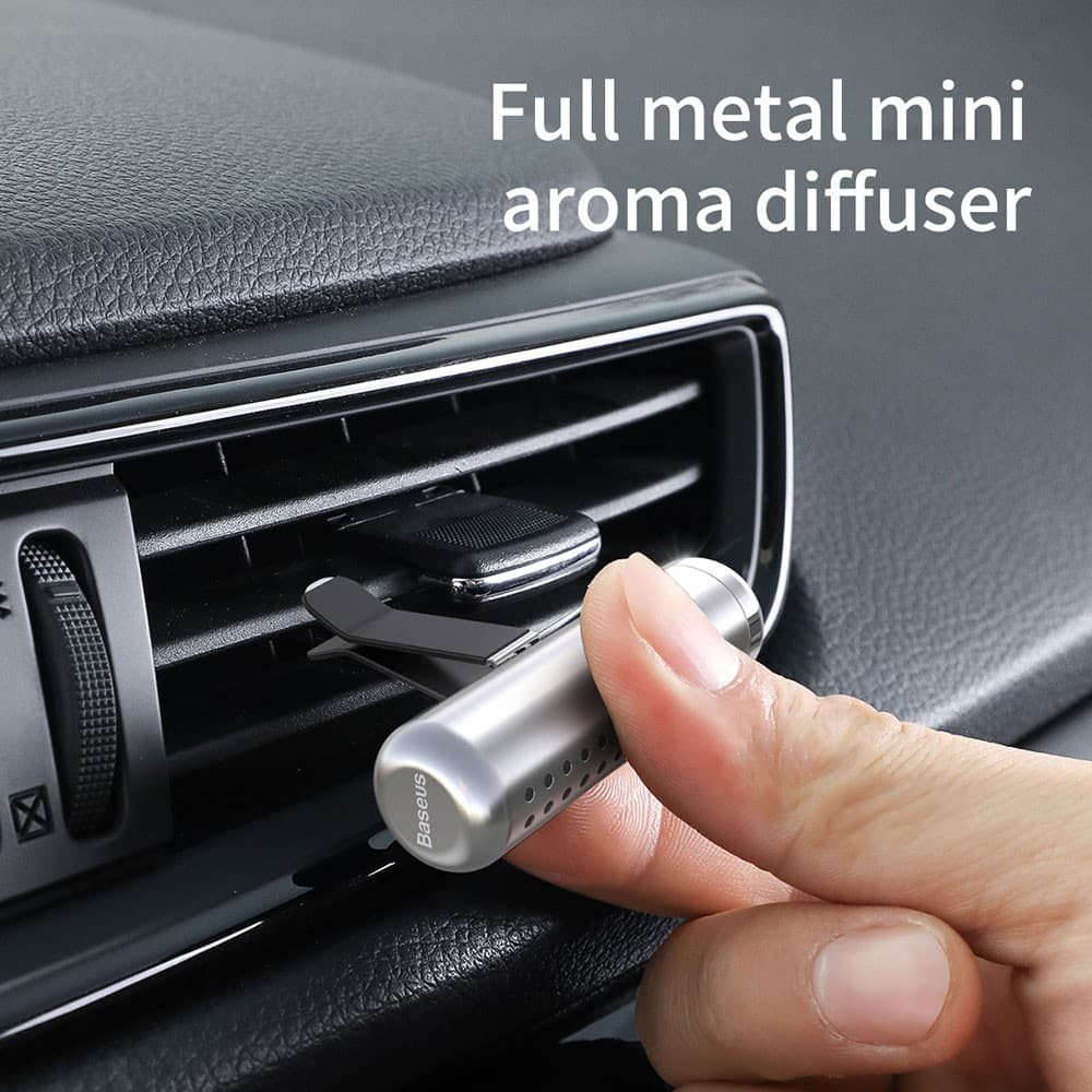 Baseus Horizontal Chubby Car Air Freshener Sliver