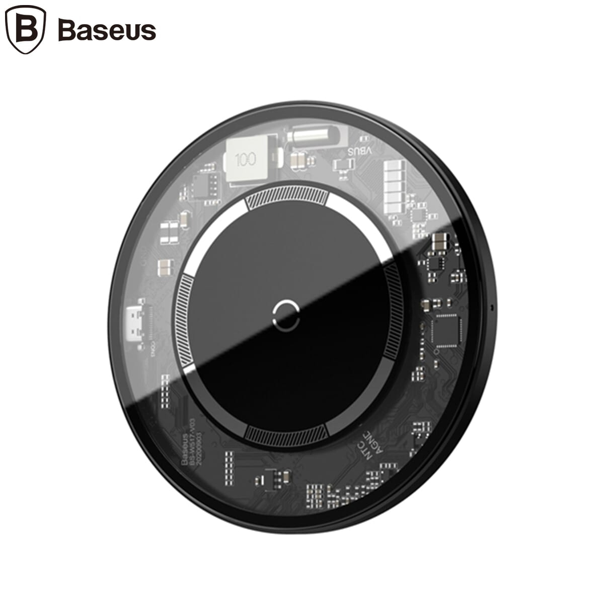Baseus Simple Magnetic Wireless Charger(suit for IP12) Black