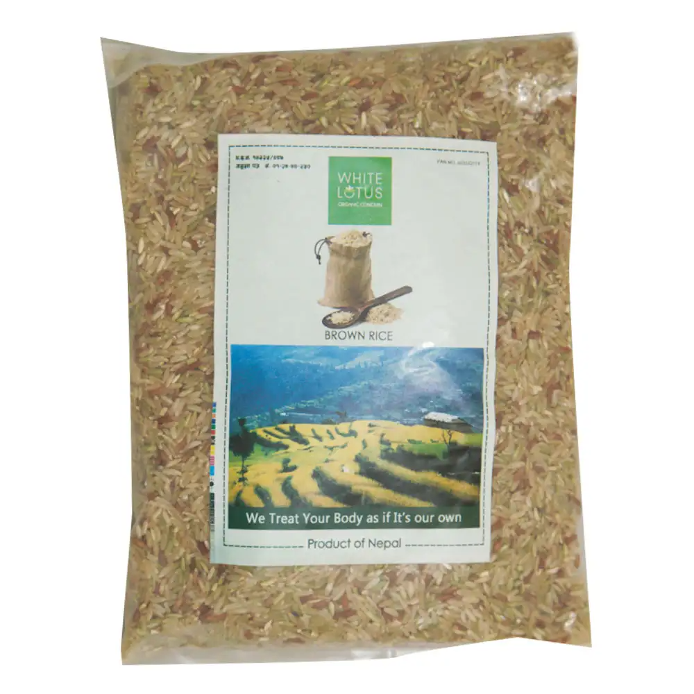 White Lotus Basmati brown (बlसमती खैँरो चामल) Sindhupalchowk 1 Kg