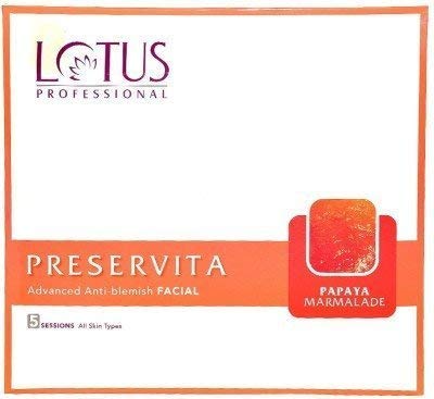 Lotus Professional Preservita Advanced Anti-Blemish Papaya Marmalade Facial Kit 450gm