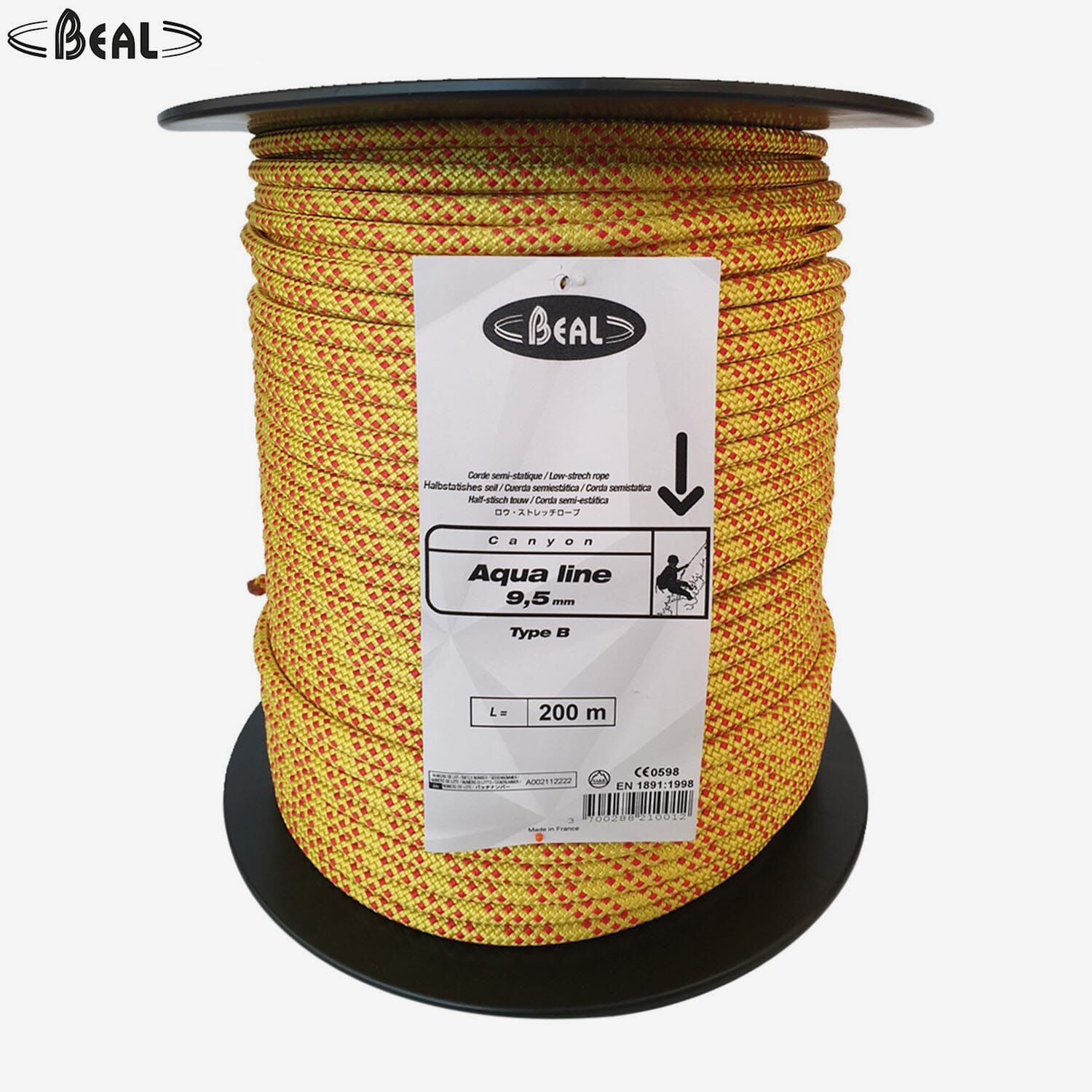 Beal 9.5 mm Aqualine Rope 200 mtr / 100 mtr Pack