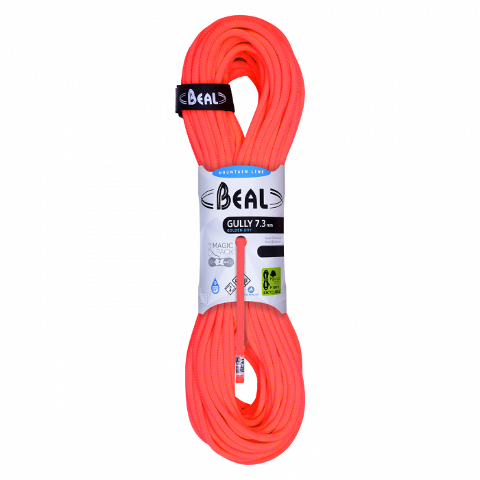 Beal Gully 7.3 mm Golden Dry Rope (50 mtr Pack)
