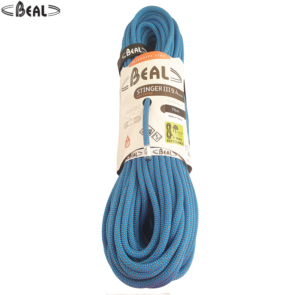 Beal Stinger III 9.4 mm Dry Cover Rope (70 mtr. Pack)