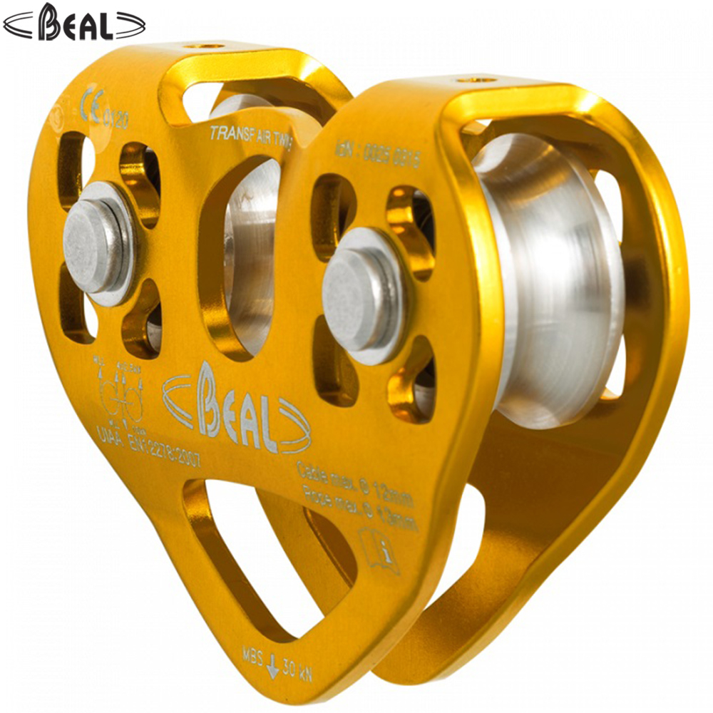 Beal Transf'Air Twin B Pulley, Zipline Pulley, Zipline Trolley