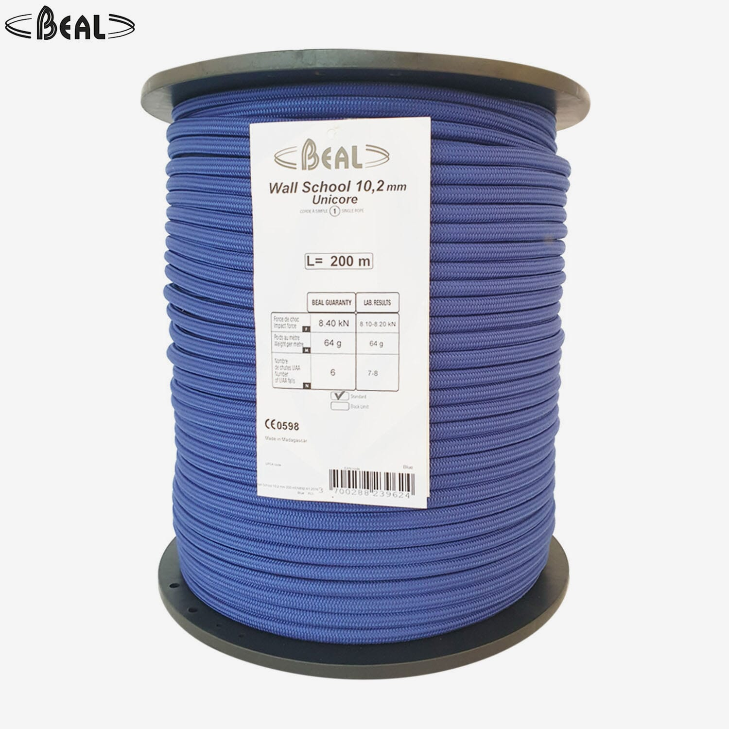 Beal Wall School 10.2 mm Unicore Rope (30 mtr / 200 mtr Pack)