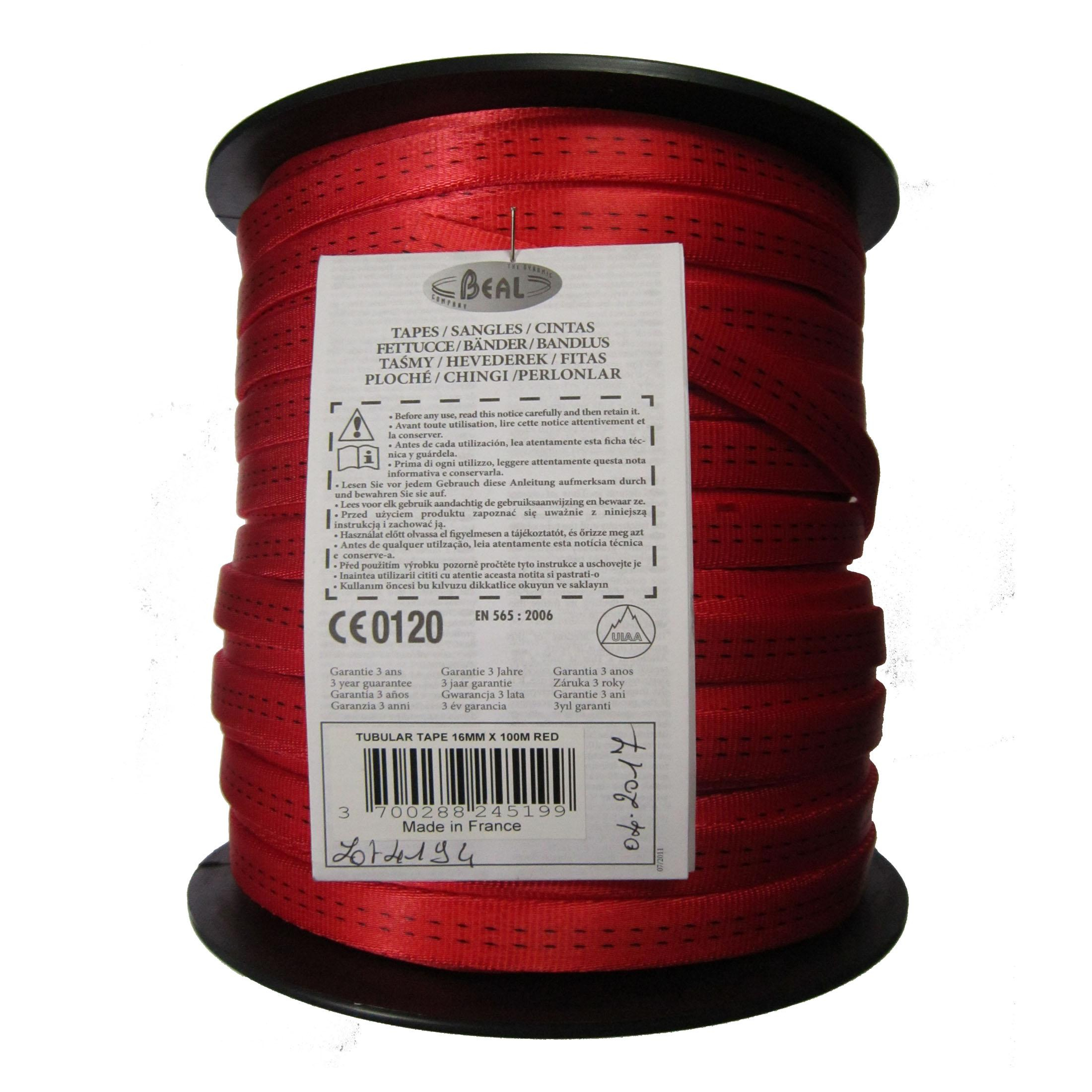 BEAL 16 mm Nylon Tubular Slings 100 Mtr Roll