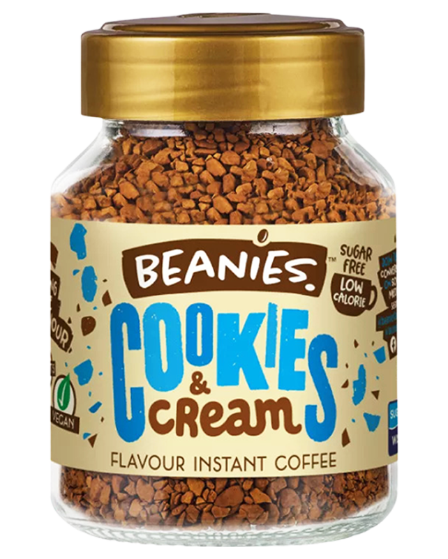Beanies Cookies and Cream Flavour Instant Coffee 50G