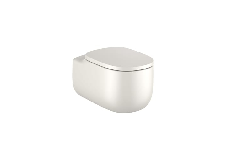 Roca RS3460B7650 Beyond Vitreous china Rimless wall-hung WC with Horizontal Outlet,Beige