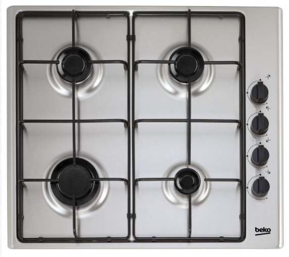Beko Built in Collection 60cm 4 Gas Hob SS Finish HIZG 64120 SX