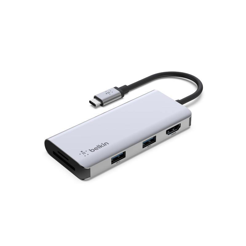 Belkin Connect USB-C 5-in-1 Multiport Adapter Hub AVC007btSGY