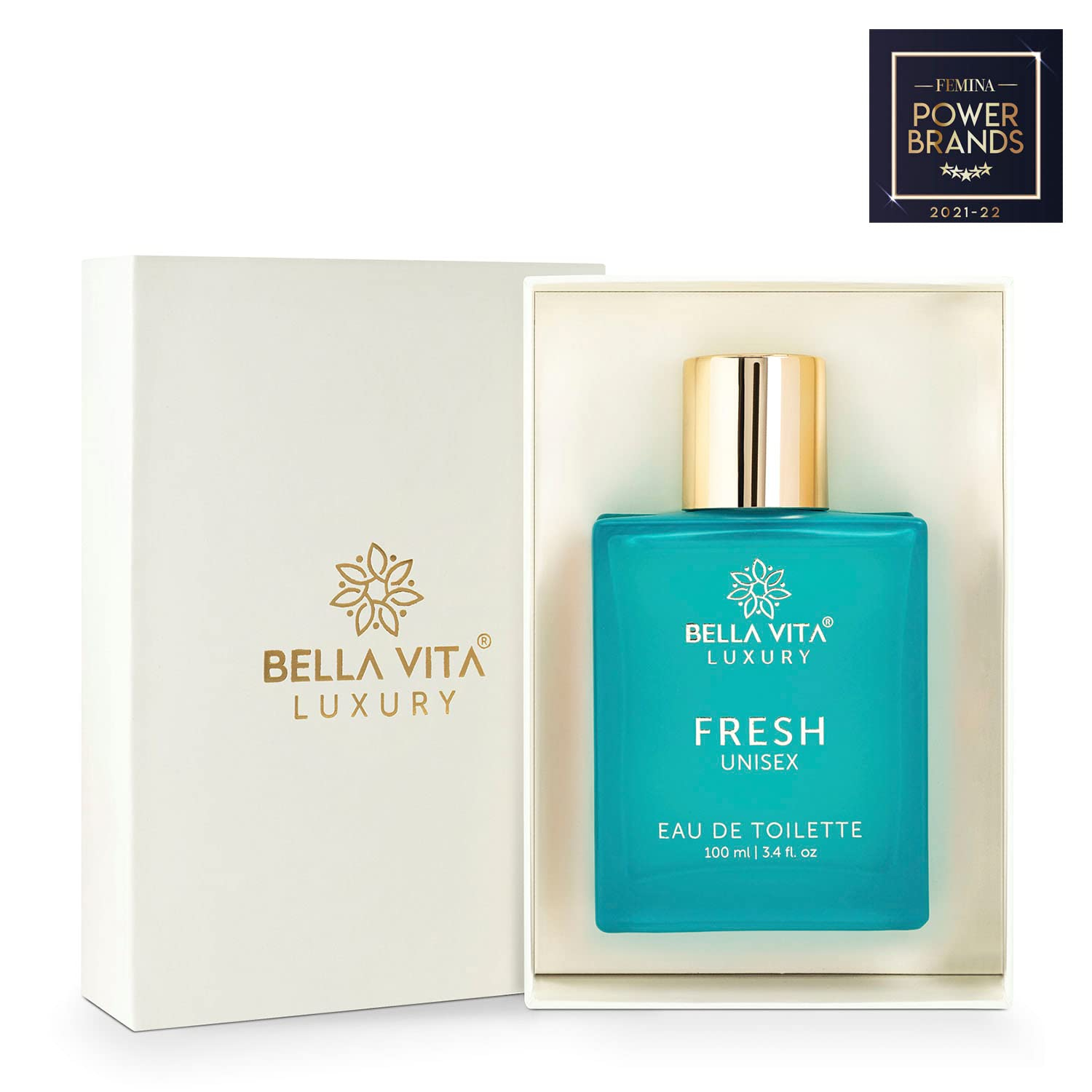 Bella Vita Luxury FRESH Eau De Toilette Unisex Perfume For Men & Women with Bergamot, Orris Lavender & Ylang Ylang | Fresh Perfume EDT Long Lasting Fragrance For All Occasions, 100 ML