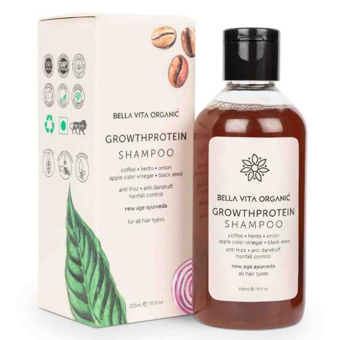 Bella Vita Organic Growth Protein Conditioning Shampoo (SLS/Paraben/Sulfate Free) - 225ml