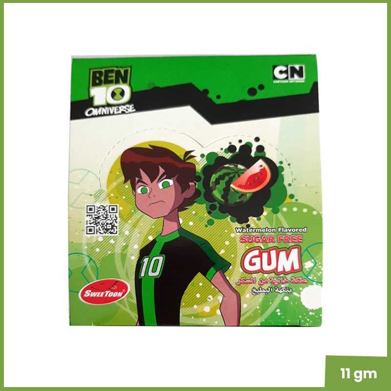 Sweetoon Ben 10 Omniverse Sugarfree Watermelon Flavoured Gum 11g