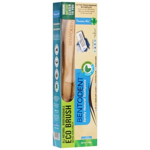 Bentodent Premium Mint with Bamboo Toothbrush 100 GM