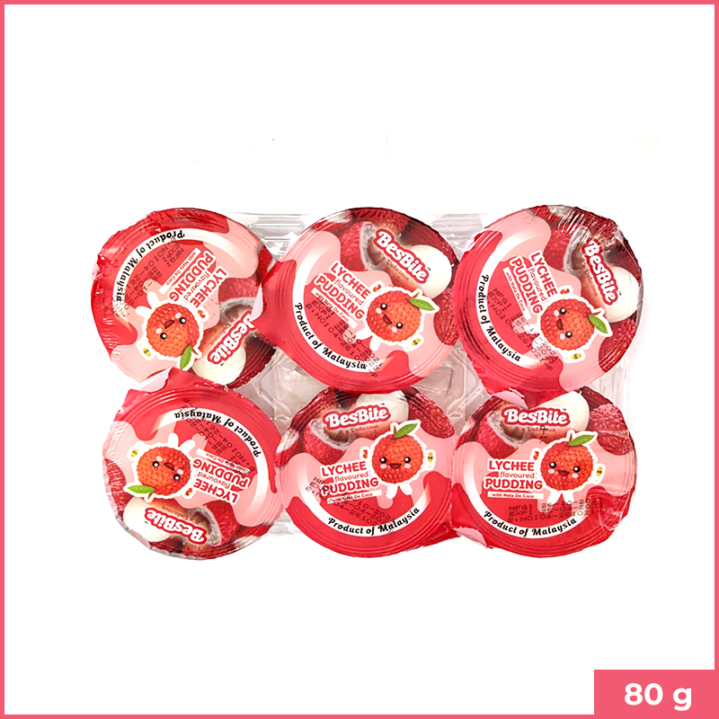 Besbite Pudding Lychee 80g