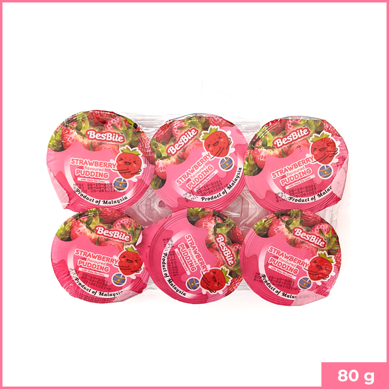 Besbite Pudding Strawberry 80g