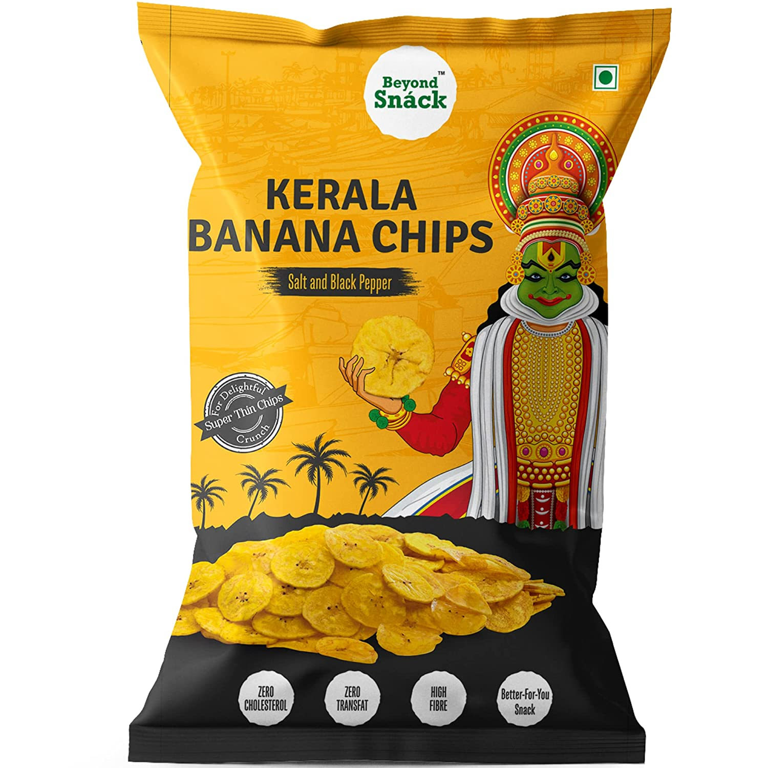 Beyond Snack - Kerala Banana Chips Salt and Black Pepper flavor- 25g 