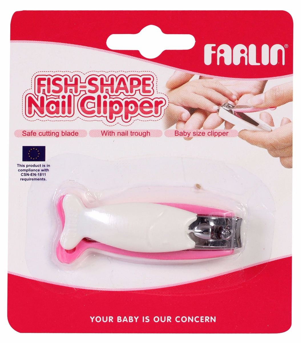 Farlin Nail Clipper Fish Shape BF-160D White