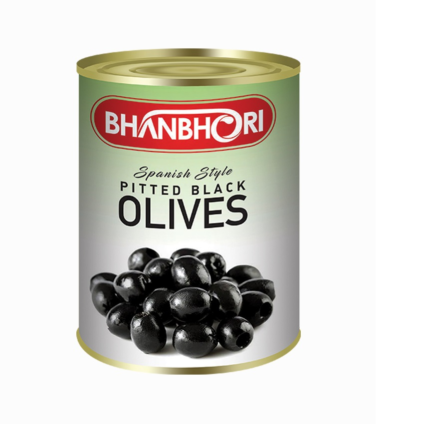 Bhanbhori Pitted Black Olives 340g
