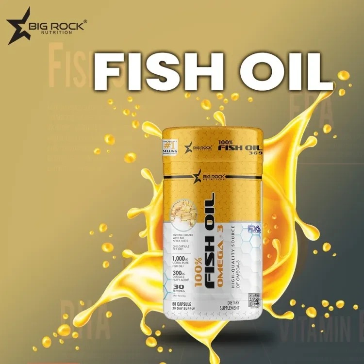 Bigrock Nutrition 100% Fish Oil Omega-3 (100 Capsule)