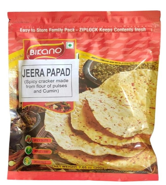 Bikano Jeera Papad 200 Gm