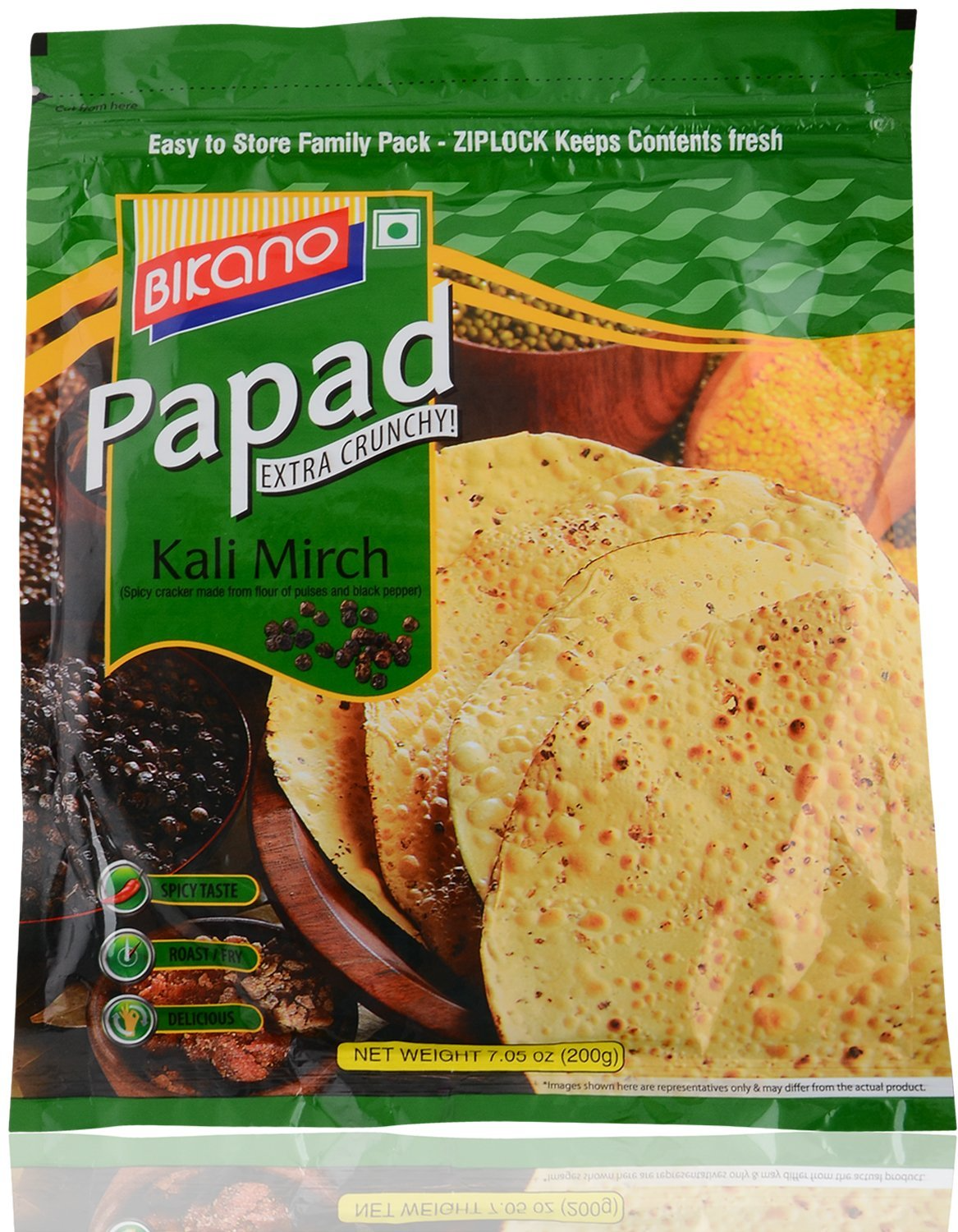Bikano Papad - Kali Mirch 200g