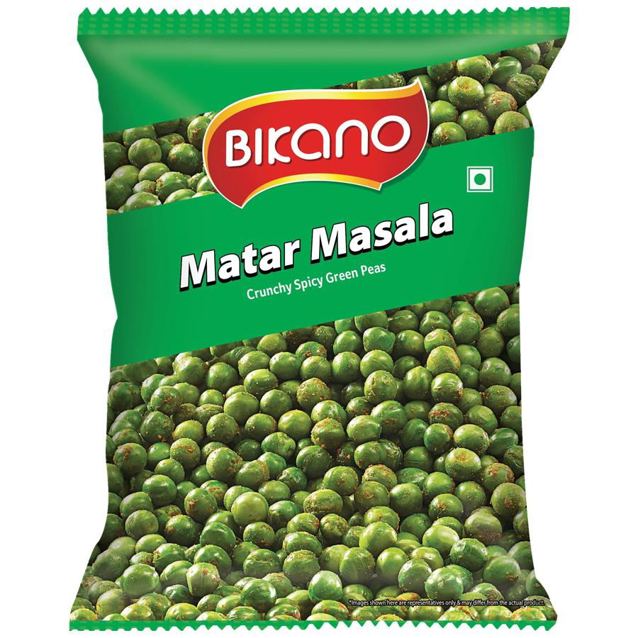 Bikano Namkeen Masala Matar Crunchy Spicy Green Peas 200 g