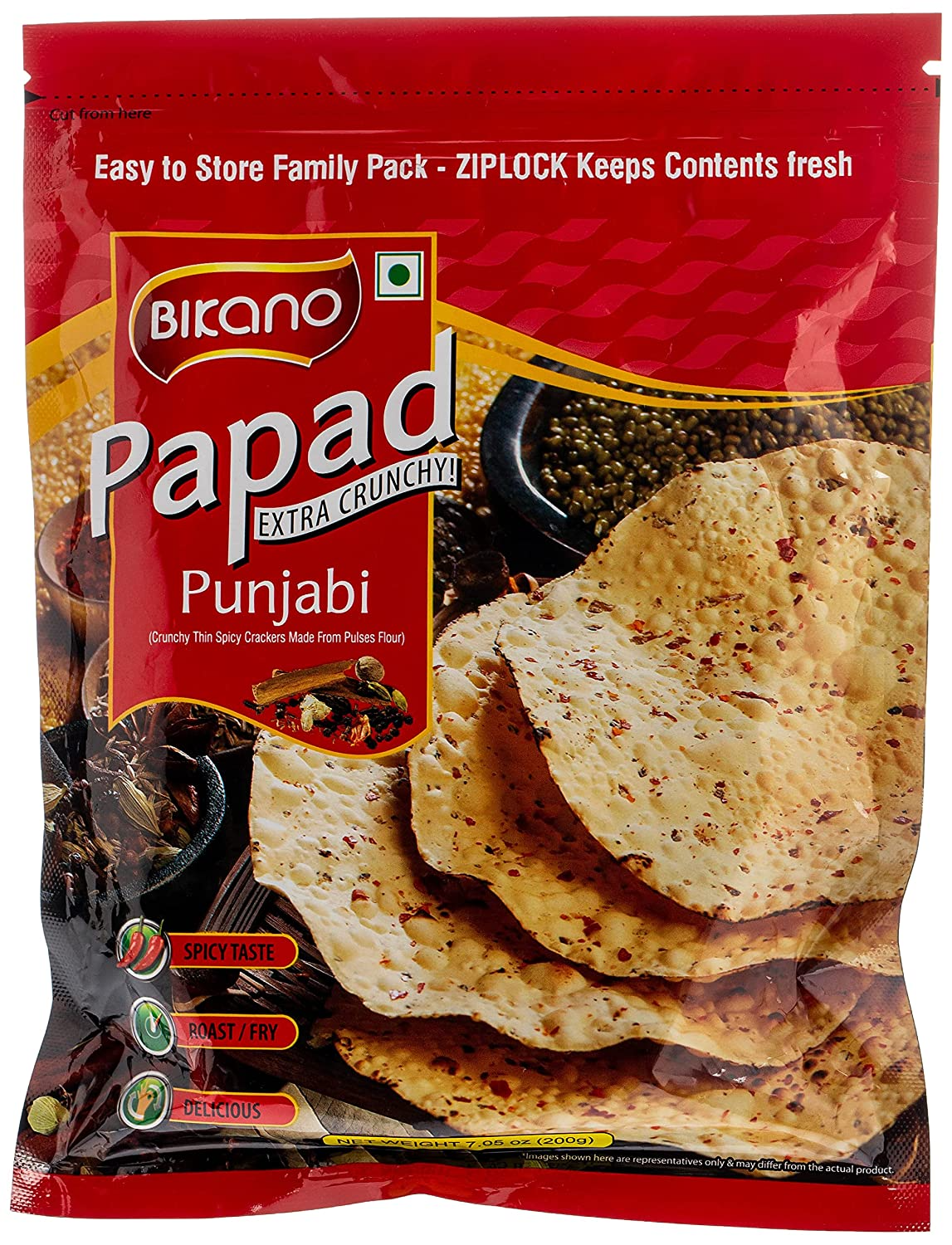Bikano Punjabi Papad 200g