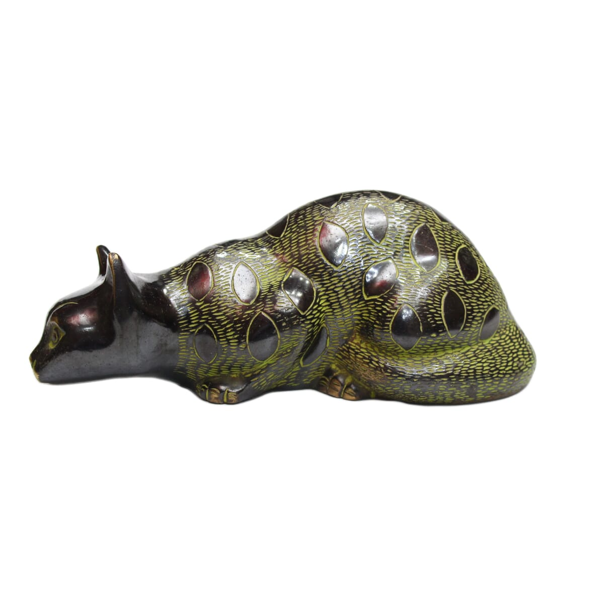 Seven Chakra Handicraft - Black 6" Cat Statue/décor