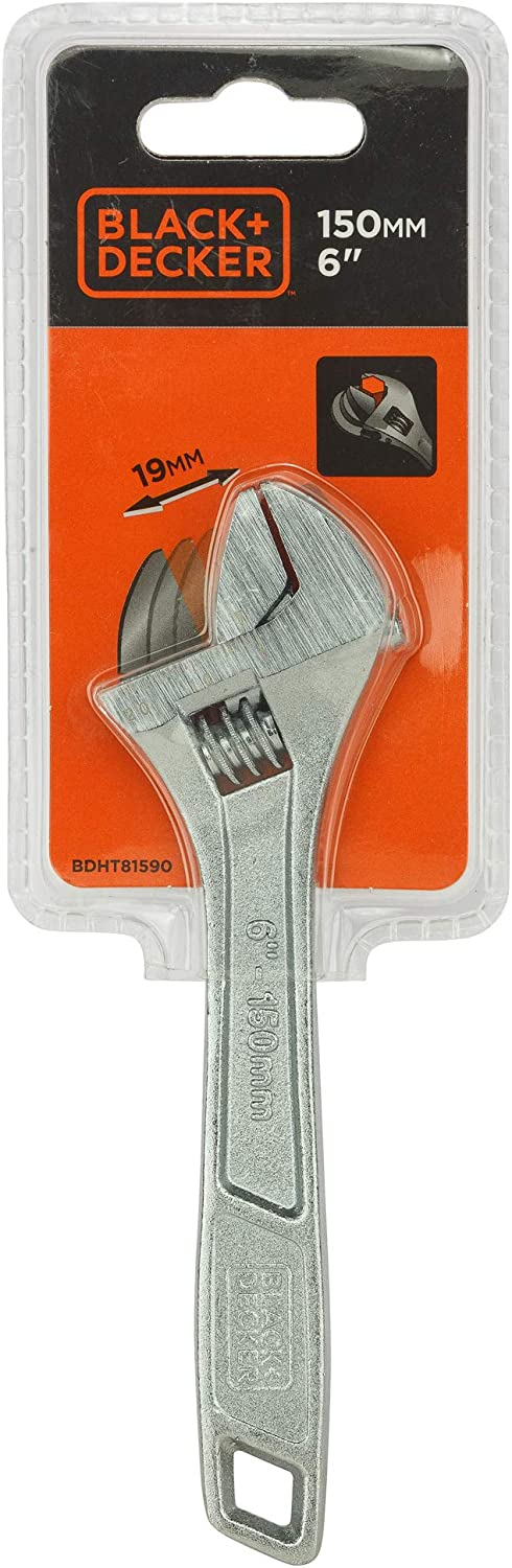 Black + Decker Adjustable Wrench 6"-150mm(BDHT81590)