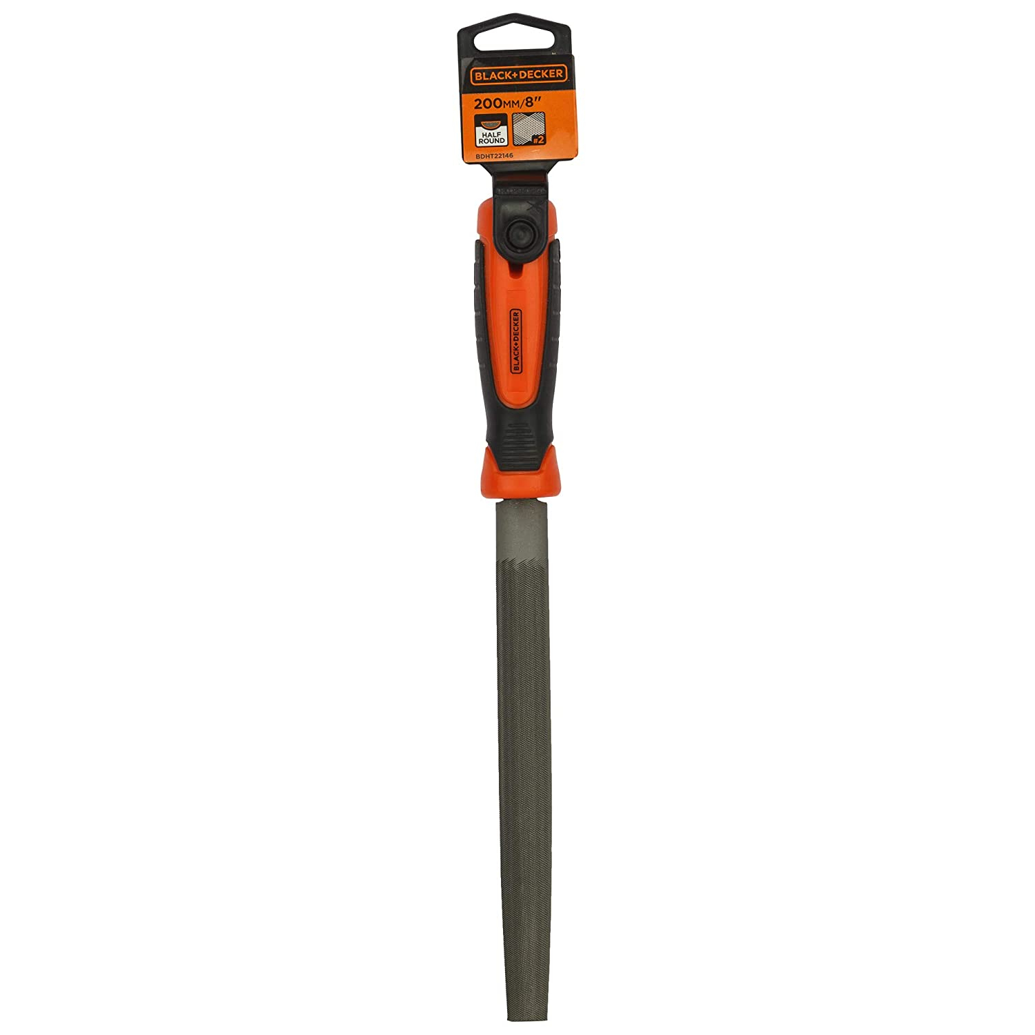 Black + Decker 2nd Cut Half Round File 200mm(BDHT22146)