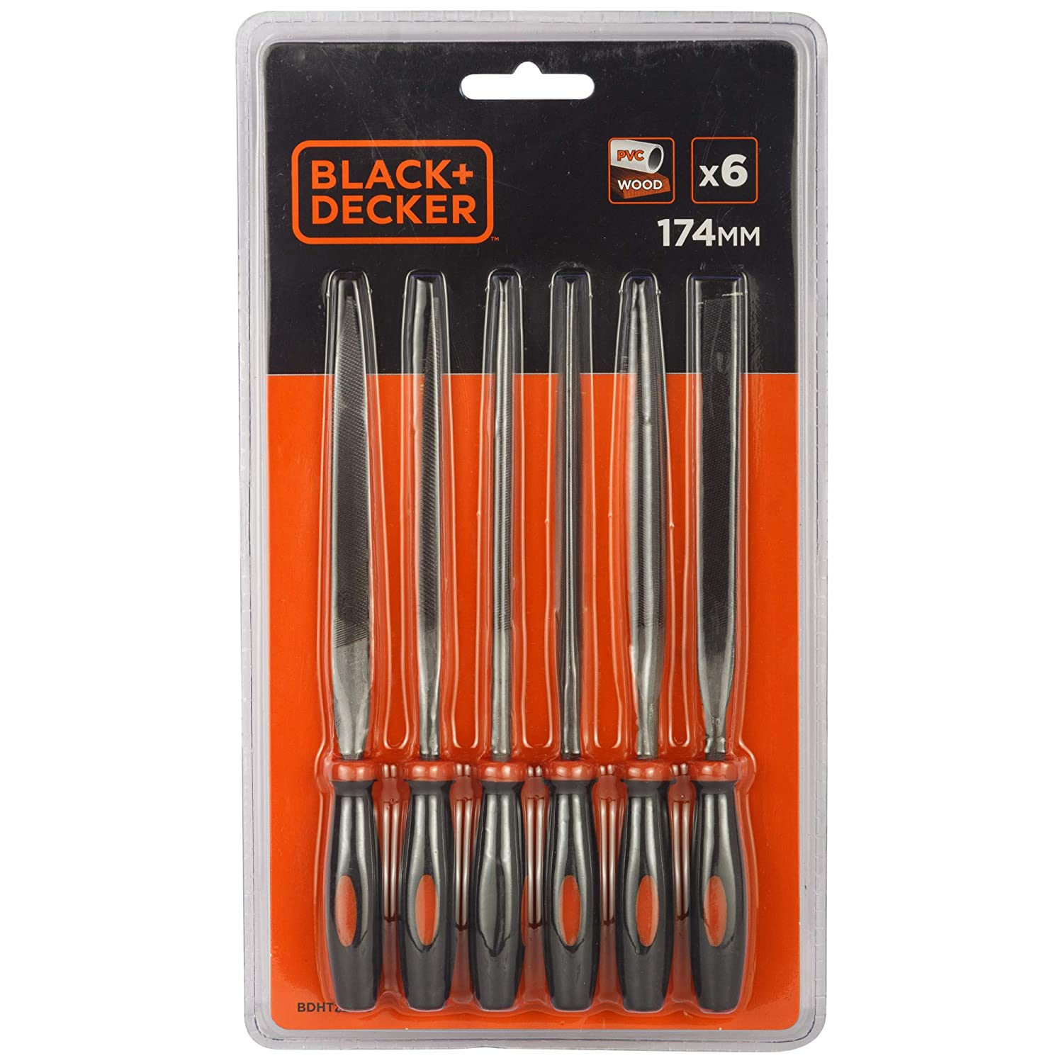 Black + Decker Needle File Set 6 pcs 174 mm (BDHT22148)