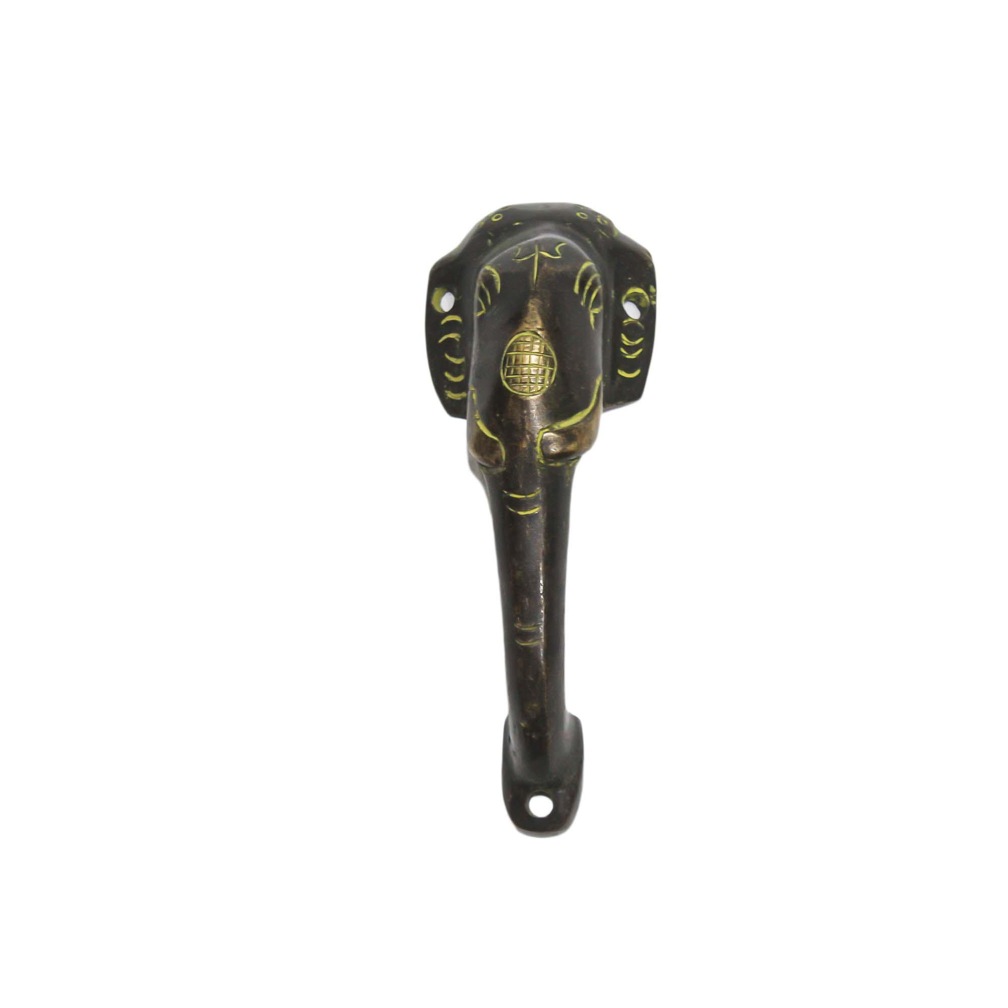 Seven Chakra Handicraft - Black Elephant Design Door Handle
