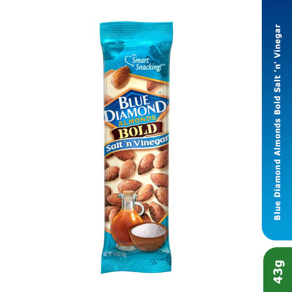 Blue Diamond Almonds Bold Salt 'N' Vinegar 43gm