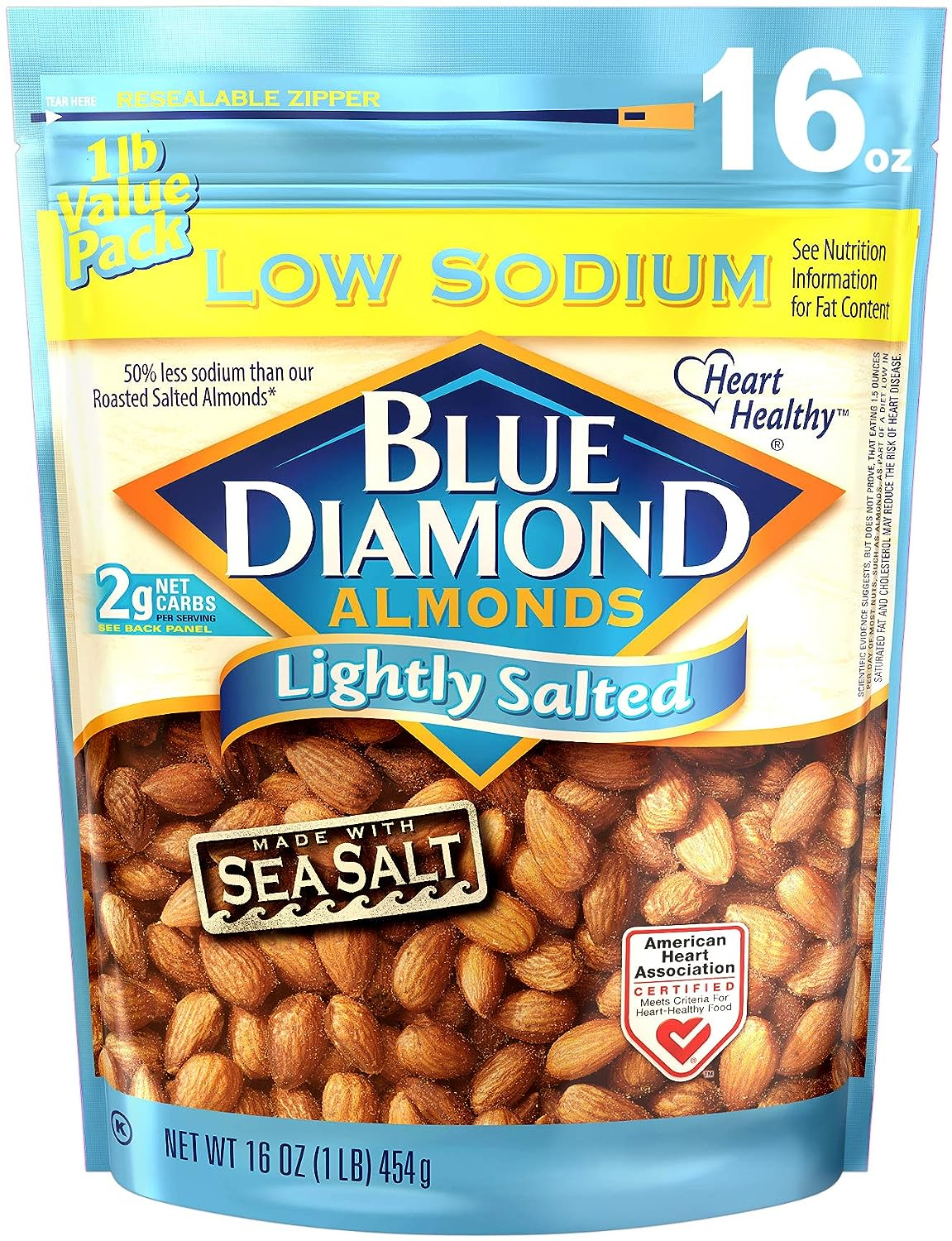 Blue Diamond Almonds Lightly Salted 454g