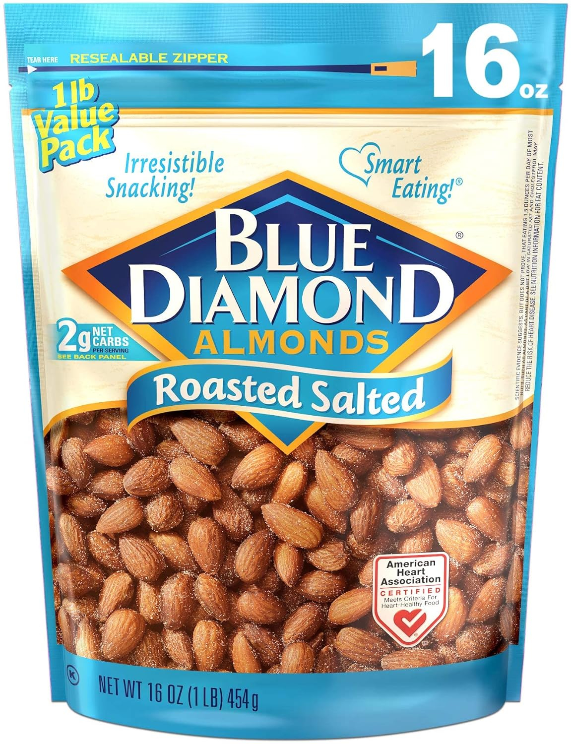 Blue Diamond Almonds Roasted Salted 454g