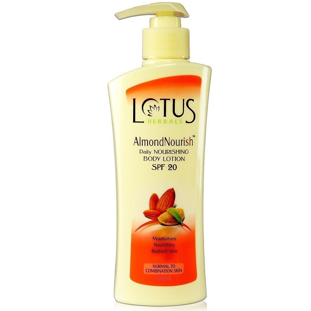 Lotus Herbals Almond nourish Daily Nourishing Body Lotion SPF-20, 250ml